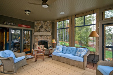 Inspiration for a mid-sized timeless sunroom remodel in Boston