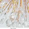 Crystal Dandelion Modern Chandelier, 16-Light Diameter 32"