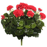 17.5" Red Geranium Bush