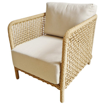 Outdoor Woven Rope Club Chair