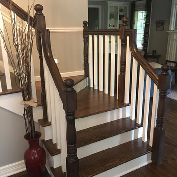 Baluster change & railing refinish