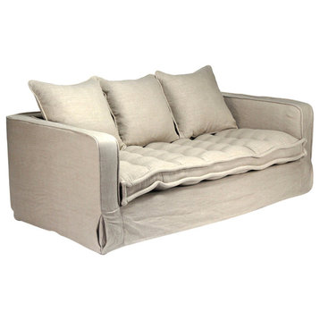 Rosselyn Sofa, Cream Linen/Cotton