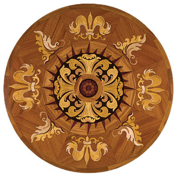 Sophistication Wood Medallion, 36" Unfinished, 3/4" Thick