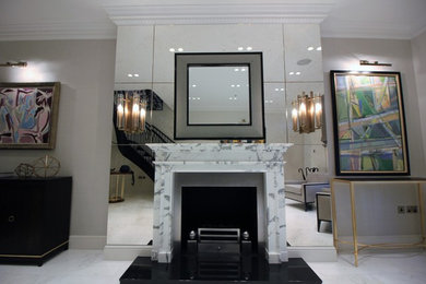 Inspiration for a modern living room in London.