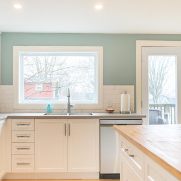 Modern kitchen & Bath renovation | Habermehl Contracting