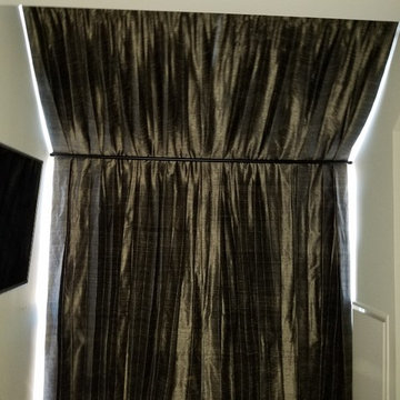Custom draperies in a downtown Toronto condo