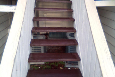 Stairway staining/painting