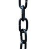 Black Large Aluminum Link Rain Chain With Installation Kit, 11'