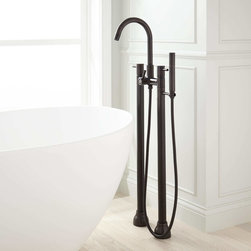 TOLOVANA FREESTANDING TUB FAUCET WITH HAND SHOWER - Tub And Shower Faucet Sets