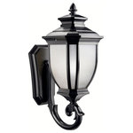 Kichler Lighting - Kichler Lighting 9043BK Salisbury - One Light Outdoor Wall Mount - With an unmistakable British influence, this 1 ligSalisbury 1 light Ou  *UL: Suitable for wet locations Energy Star Qualified: n/a ADA Certified: n/a  *Number of Lights: 1-*Wattage:200w Incandescent bulb(s) *Bulb Included:No *Bulb Type:Incandescent *Finish Type:Black