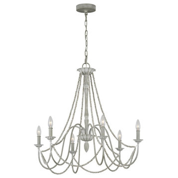 Maryville Chandelier, Washed Grey