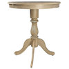 Fairview 30" Round Pedestal Bar Table, Natural Driftwood