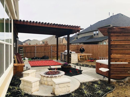 backyard before and after....