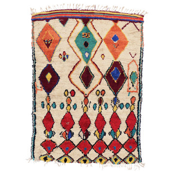 Vintage Moroccan Azilal Rug, 05'00 x 06'09
