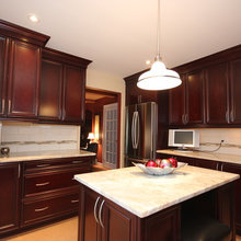Dark red cabinet