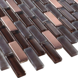 Glossy and Matte Black Lake Subway Glass Mosaic Tiles - Home Accessories & Decor