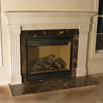 fireplace mantel