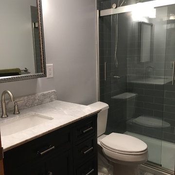 Classic Gray and Marble Bathroom