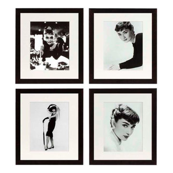 Eichholtz "Audrey Hepburn" Framed Prints, 45x40 cm, 4-Piece Set