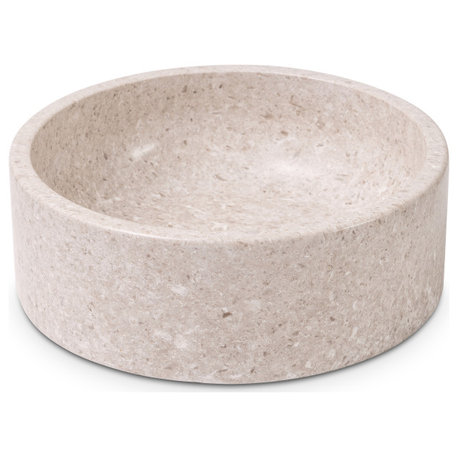 Natural Stone Vessel Bathroom Sink, Blizz Stone Sink, Ojinaga