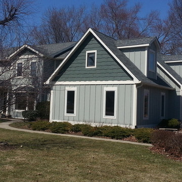 After LP SmartSide facelift & Sherwin Williams Emerald paint