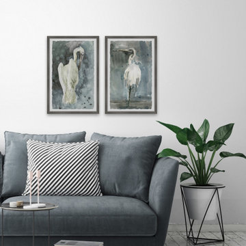 White Seagulls Diptych