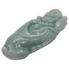 Green Jade Pendant Happy Buddha, Laughing Buddha Figure