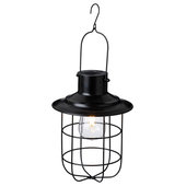 LNC Modern Farmhouse Black Outdoor Hanging Lantern 1-Light Coastal