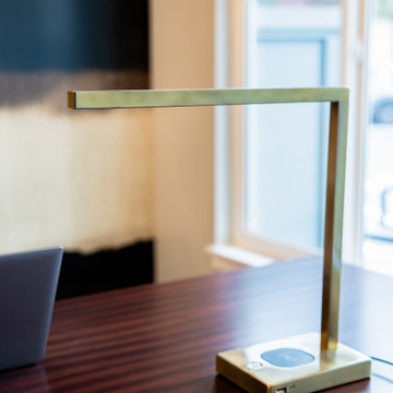 Striking Art and Refined Decor in a Modern Elegant Office
