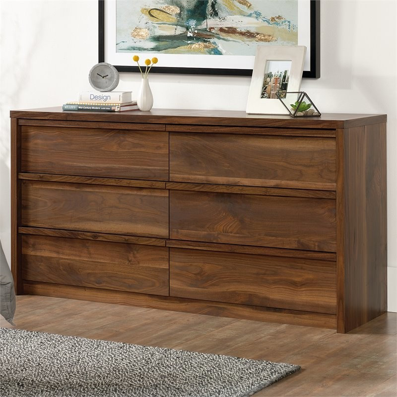 Pemberly Row Traditional Engineered Wood 6-Drawer Bedroom Dresser ...