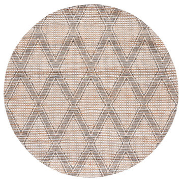 Safavieh Marbella Mrb905A Trellis, Geometric Rug, Natural/Ivory, 6'x6'