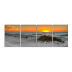 Ready2HangArt - Ready2hangart Bruce Bain 'Rising Sun' Canvas Wall Art - Prints And Posters