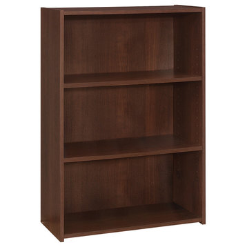 Bookshelf, Bookcase, 4 Tier, 36"H, Office, Bedroom, Laminate, Brown