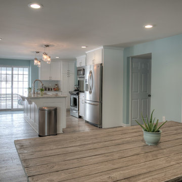 Bright Traditional Kitchen and Bathroom Remodel