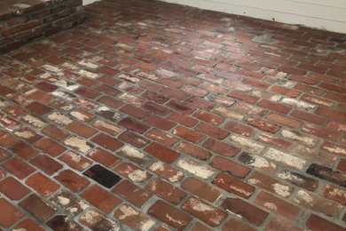 Dore floor and brick steps