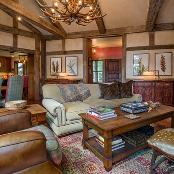 Rustic Lake House Living Room
