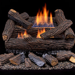 18" Vent Free Gas Log Set with Remote Control - Heating And Cooling