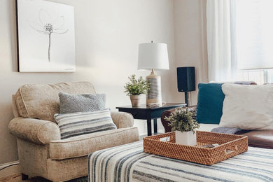 Basement - transitional basement idea in Chicago