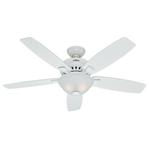 Hunter Fan Company 52 Beachcomber White Ceiling Fan With Light