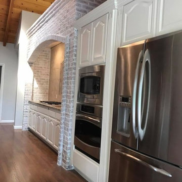 Lime Wash Bricks - German Smear and Cabinet Make-Over