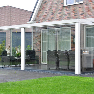 Gartenzimmer mit Doppeltür/Schiebetür oder Glassschiebewänden