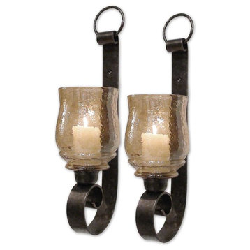 Uttermost Joselyn Small Wall Sconce Candleholders, Set of 2