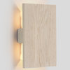 Tersus LED Sconce White Washed Oak Brushed Brass 2700 K