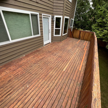 Before deck renovation in Mukilteo, WA