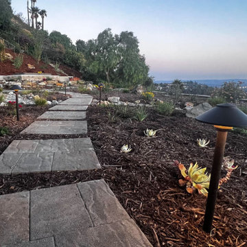Xeriscape & Native Garden with Waterfall