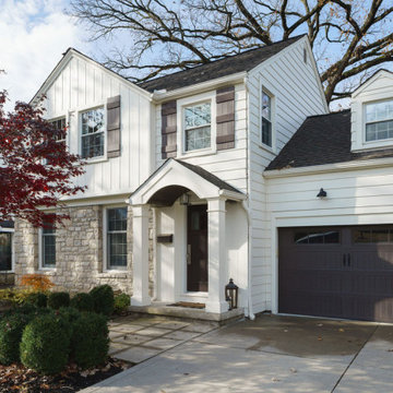 Exterior Remodel Suburban Colonial 2 Story