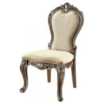 ACME Latisha Side Chair, Set of 2, Antique Oak Finish