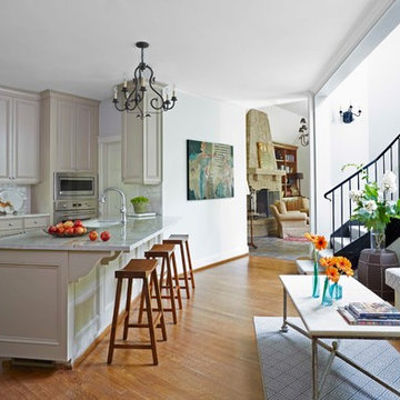 Dramatic Kitchen & Living Room