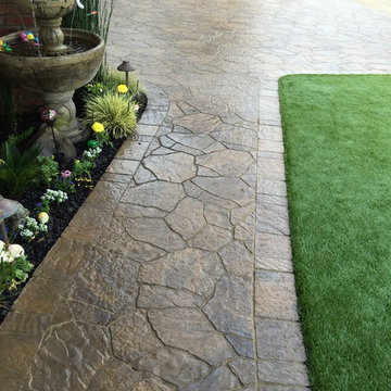 Belgard Mega Arbel Flagstone Driveway in Toscana color blend and Wet Look Sealer