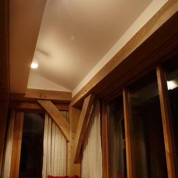 Oak Framed Addition to Early 20th Century Home